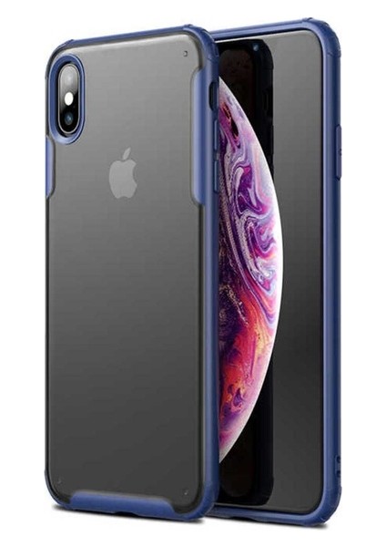 Megafox Teknoloji Apple iPhone Xs Max Uyumlu Kılıf Volks Kapak, Lacivert