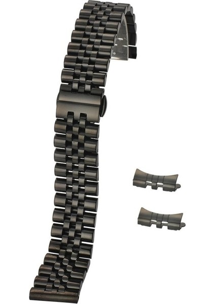 Huawei Gt2 / Gt2 Pro Uyumlu Kordon Paslanmaz Metal Klipsli Rolex Kayış, Siyah indirimleri