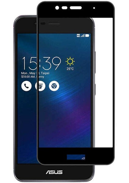 Asus Zenfone 3 ZE552KL Uyumlu Ekranı Tam Kaplayan Düz Cam Koruyucu