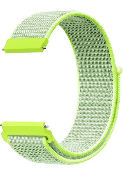 Huawei Gt2 / Gt2 Pro Uyumlu Kordon Hasır Örgü Işlemeli Spor Kayış, Koyu Yeşil - Aç