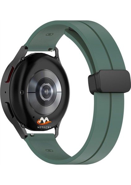 Huawei Gt2 / Gt2 Pro Uyumlu Kordon Silikon Magnetik Tokalı Spor Kayış, Koyu Yeşil modelleri