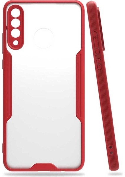 Huawei P30 Lite Uyumlu Kılıf Parfe Kapak, Kırmızı