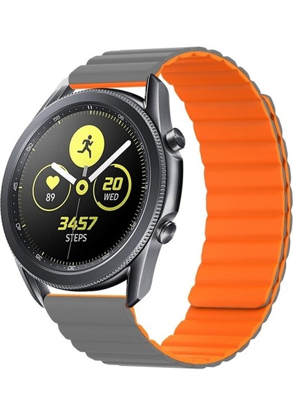 Huawei Gt2 / Gt2 Pro Uyumlu Kordon Suni Deri Bakla Tasarımlı Luxury Kayış, Gri-Turu