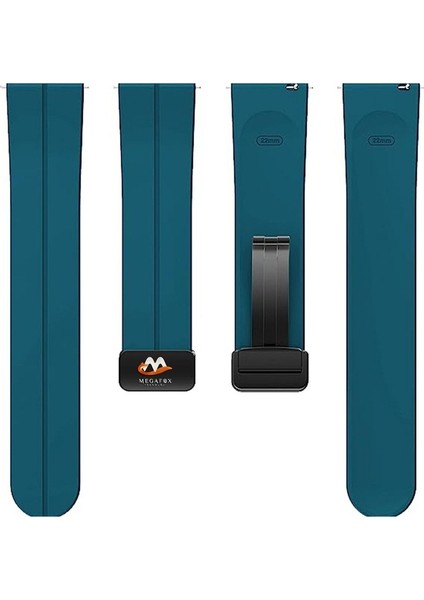 Huawei Gt2 / Gt2 Pro Uyumlu Kordon Silikon Magnetik Tokalı Spor Kayış, Turkuaz