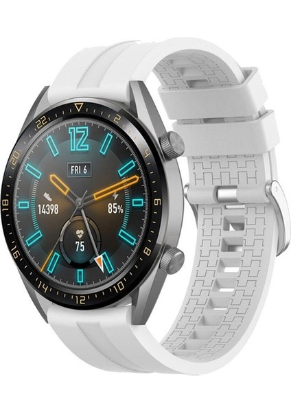 Huawei Gt2 / Gt2 Pro Uyumlu Kordon Silikon Spor Suya Dayanıklı Kayış, Beyaz fiyatları