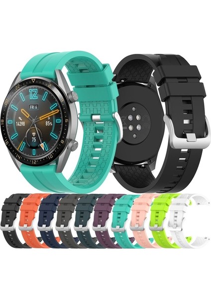 Huawei Gt2 / Gt2 Pro Uyumlu Kordon Silikon Spor Suya Dayanıklı Kayış, Saks Mavi fırsatları