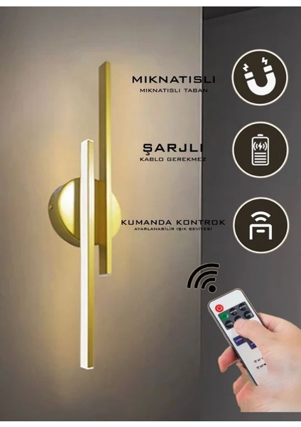 Şarjlı Kumandalı Aplik