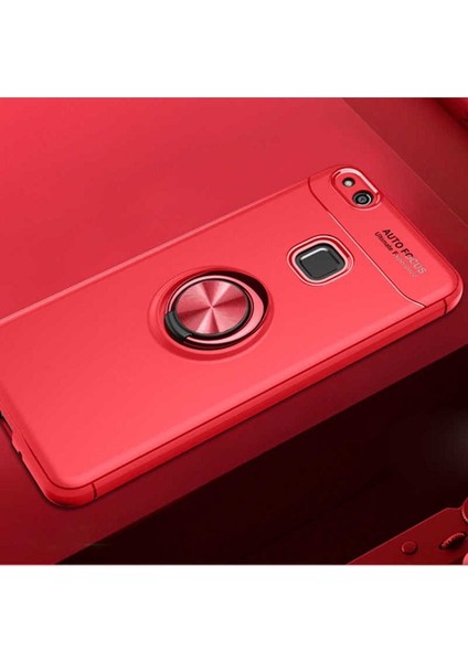Huawei P10 Lite Uyumlu Kılıf Ravel Silikon Kapak, Kırmızı