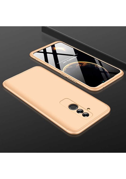 Huawei Mate 20 Lite Uyumlu Kılıf Ays Kapak, Gold