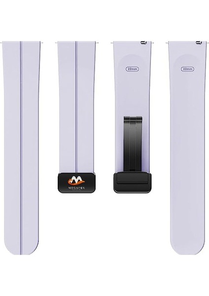 Huawei Gt2 / Gt2 Pro Uyumlu Kordon Silikon Magnetik Tokalı Spor Kayış, Lila indirimleri