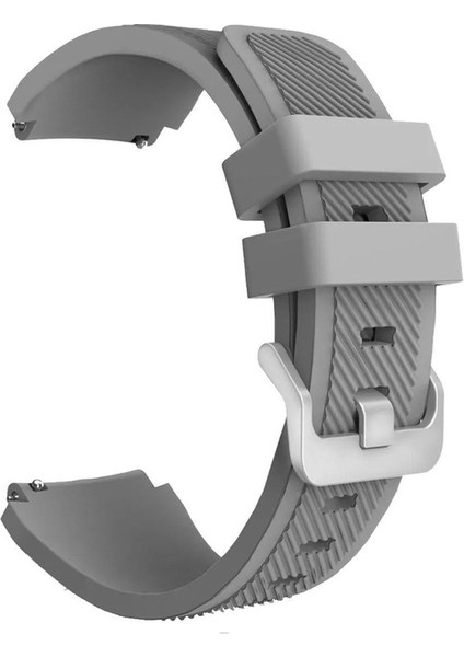 Huawei Gt2 / Gt2 Pro Uyumlu Kordon Silikon Çizgili Esnek Spor Kayış, Gri indirimleri