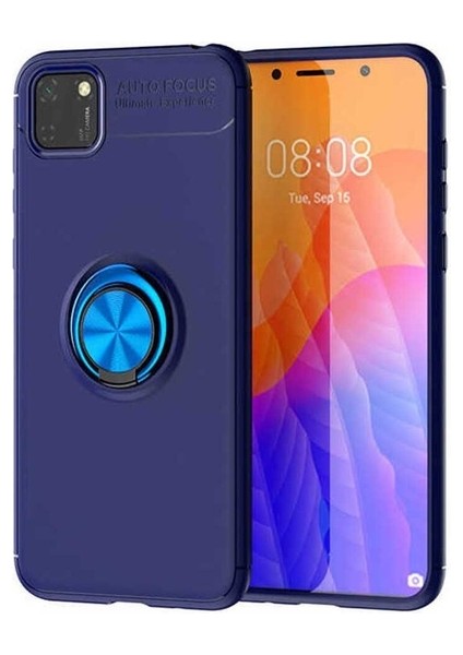 Huawei Y5P Uyumlu Kılıf Ravel Silikon Kapak, Mavi