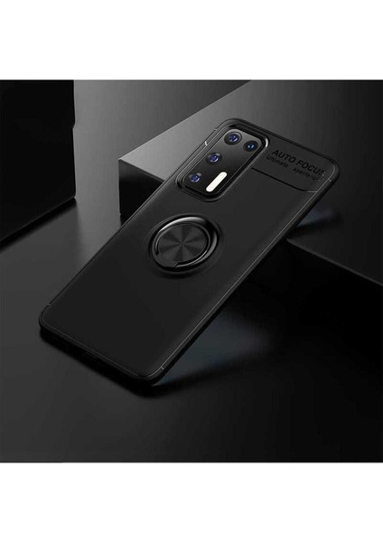 Huawei P40 Uyumlu Kılıf Ravel Silikon Kapak, Siyah