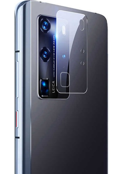 Huawei P40 Pro Uyumlu Kamera Lens Koruyucu Cam Filmi, Renksiz