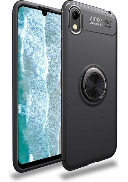Huawei Y5 2019 Uyumlu Kılıf Ravel Silikon Kapak, Siyah