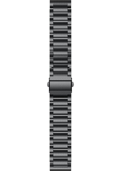 Huawei Watch Gt2 / Gt3 Uyumlu Kordon Paslanmaz Metal Baklalı Kayış, Siyah indirimleri