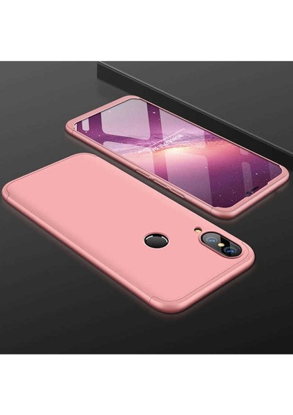 Huawei Y7 Prime 2019 Uyumlu Kılıf Ays Kapak, Rose Gold
