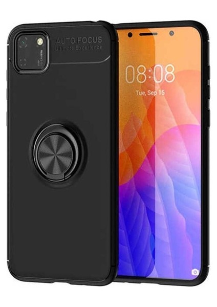 Huawei Y5P Uyumlu Kılıf Ravel Silikon Kapak, Siyah