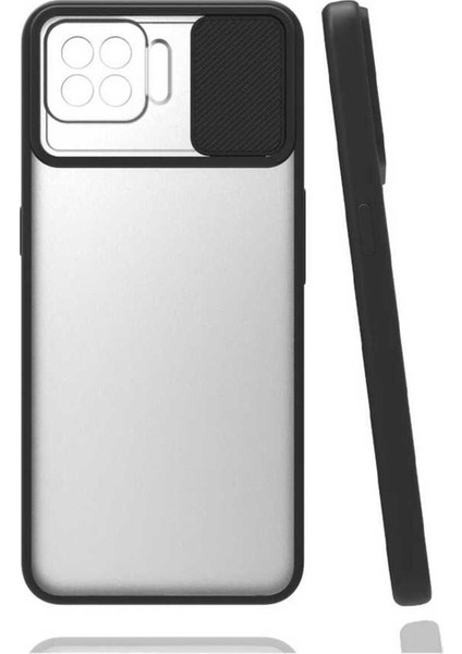 Oppo A73 Uyumlu Kılıf Lensi Kapak, Siyah