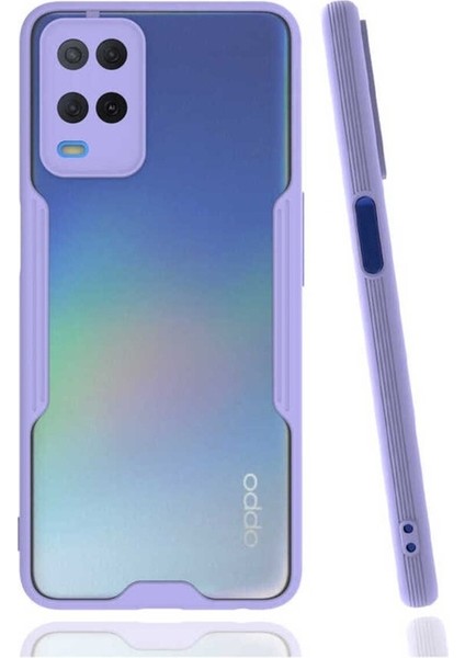 Oppo A54 4g Uyumlu Kılıf Parfe Kapak, Mor
