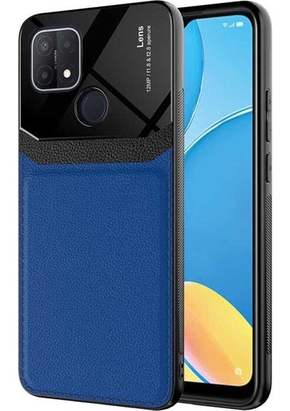 Oppo A15S Uyumlu Kılıf Emiks Kapak, Lacivert