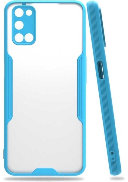 Oppo A52 Uyumlu Kılıf Parfe Kapak, Mavi