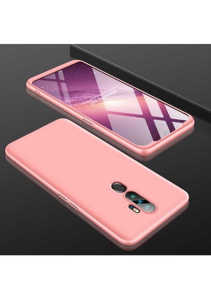 Megafox Teknoloji Oppo A9 2020 Uyumlu Kılıf Ays Kapak, Rose Gold