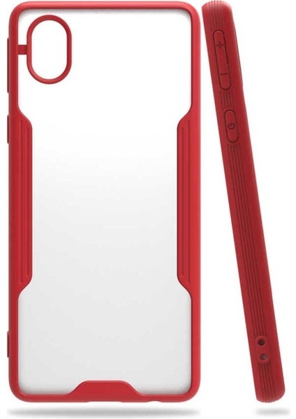 Samsung Galaxy A01 Core Uyumlu Kılıf Parfe Kapak, Kırmızı