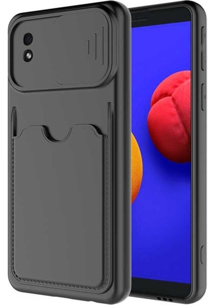 Samsung Galaxy A01 Core Uyumlu Kılıf Kartix Kapak, Siyah