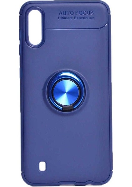 Samsung Galaxy A01 Uyumlu Kılıf Ravel Silikon Kapak, Mavi