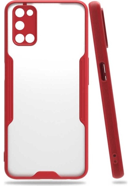 Oppo A52 Uyumlu Kılıf Parfe Kapak, Kırmızı