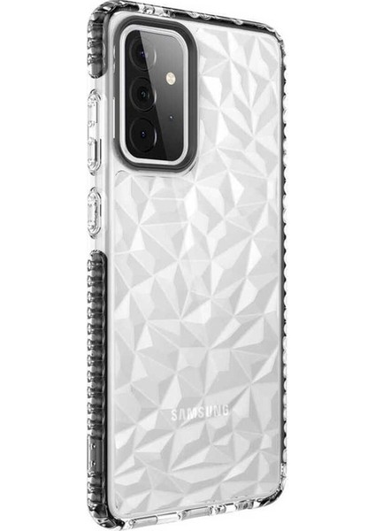 Samsung Galaxy A72 Uyumlu Kılıf Buzz Kapak, Siyah