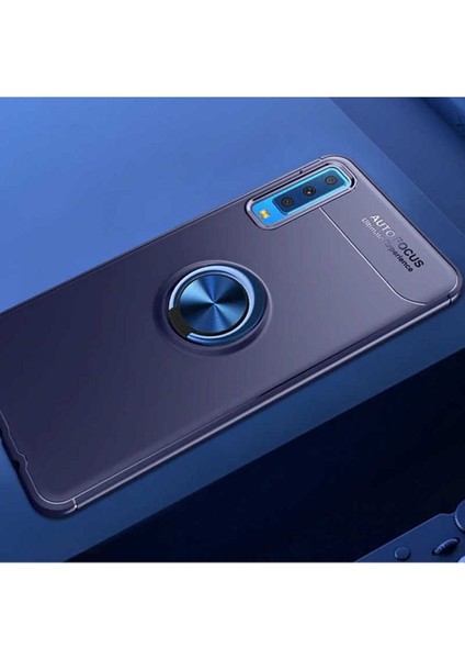 Samsung Galaxy A7 2018 Uyumlu Kılıf Ravel Silikon Kapak, Mavi