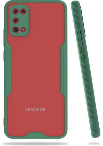 Samsung Galaxy A02S Uyumlu Kılıf Parfe Kapak, Koyu Yeşil