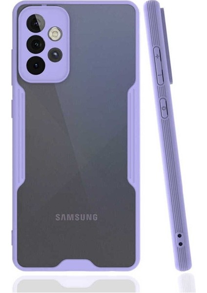 Samsung Galaxy A72 Uyumlu Kılıf Parfe Kapak, Mor