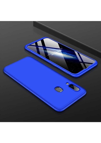 Samsung Galaxy A10S Uyumlu Kılıf Ays Kapak, Mavi