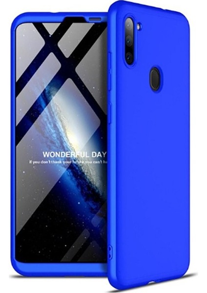 Samsung Galaxy A11 Uyumlu Kılıf Ays Kapak, Mavi