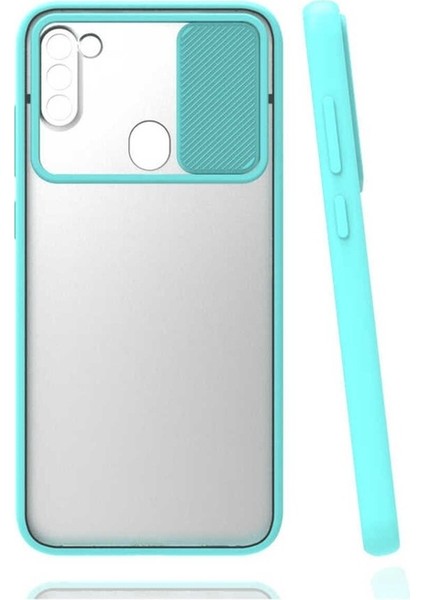 Samsung Galaxy A11 Uyumlu Kılıf Lensi Kapak, Turkuaz