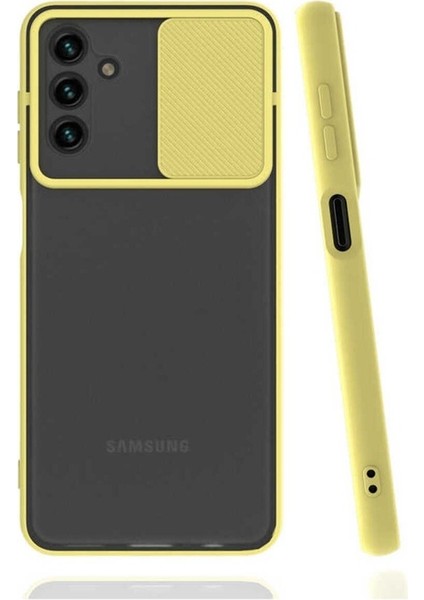 Samsung Galaxy A13 5g Uyumlu Kılıf Lensi Kapak, Sarı