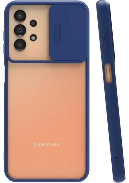 Samsung Galaxy A33 5g Uyumlu Kılıf Lensi Kapak, Lacivert