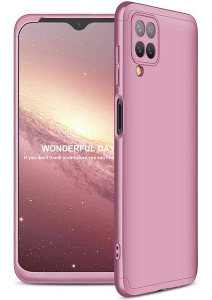 Samsung Galaxy A12 Uyumlu Kılıf Ays Kapak, Rose Gold