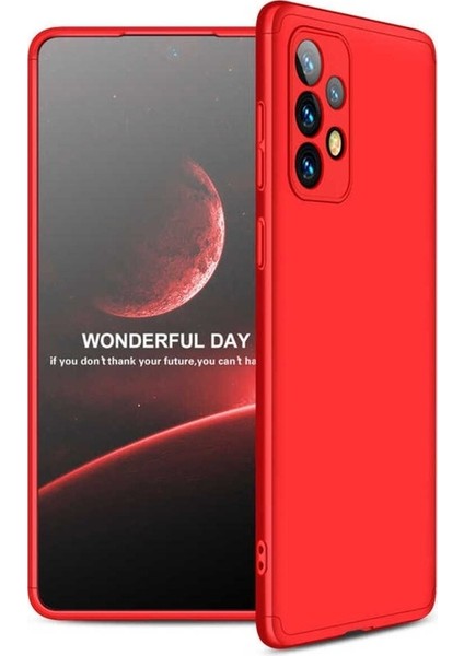 Samsung Galaxy A73 Uyumlu Kılıf Ays Kapak, Kırmızı