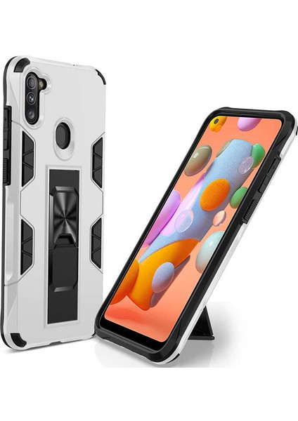 Samsung Galaxy A11 Uyumlu Kılıf Volve Kapak, Gri