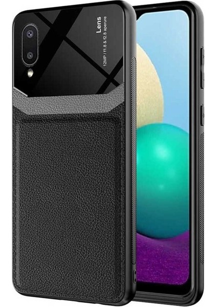 Samsung Galaxy A02 Uyumlu Kılıf Emiks Kapak, Siyah