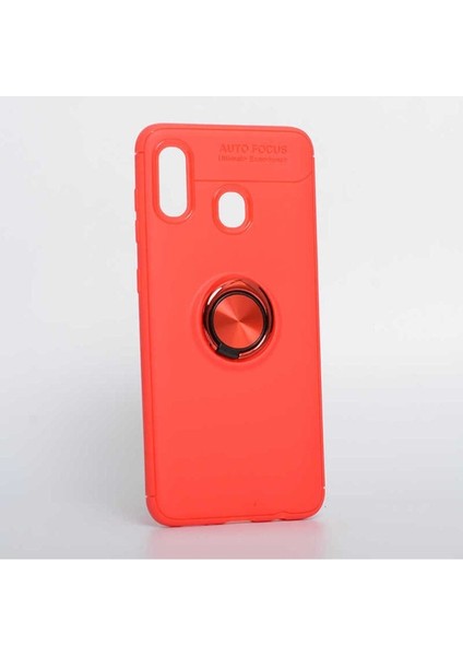 Samsung Galaxy A30 Uyumlu Kılıf Ravel Silikon Kapak, Kırmızı
