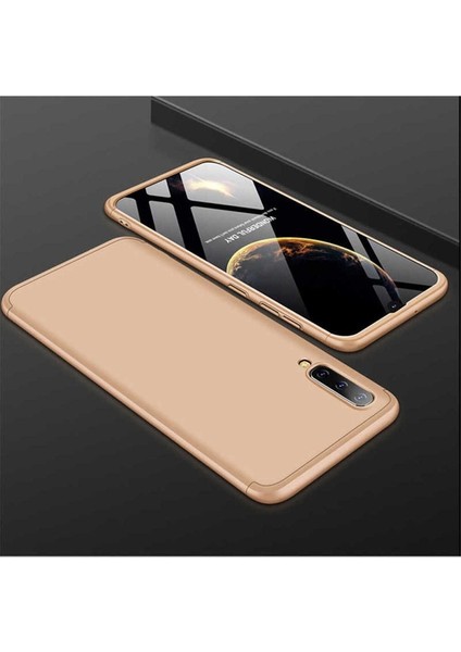 Samsung Galaxy A50 Uyumlu Kılıf Ays Kapak, Gold