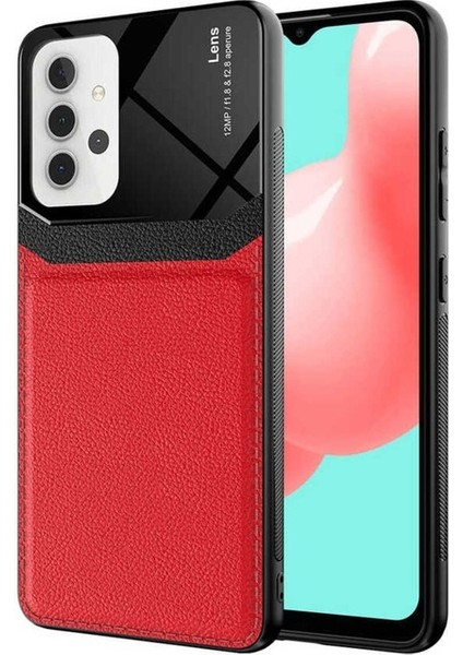Samsung Galaxy A32 4g Uyumlu Kılıf Emiks Kapak, Kırmızı
