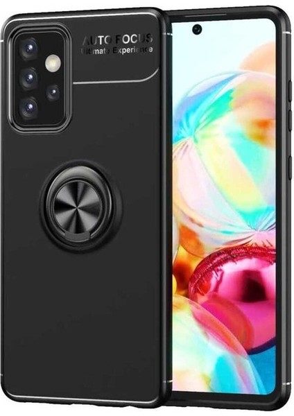 Samsung Galaxy A72 Uyumlu Kılıf Ravel Silikon Kapak, Siyah