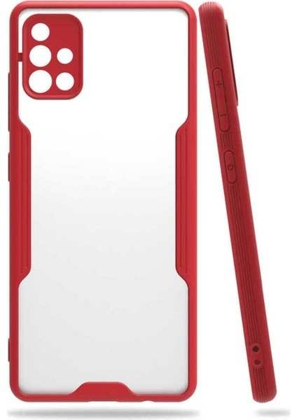 Samsung Galaxy A71 Uyumlu Kılıf Parfe Kapak, Kırmızı