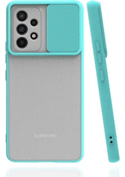 Samsung Galaxy A73 Uyumlu Kılıf Lensi Kapak, Turkuaz